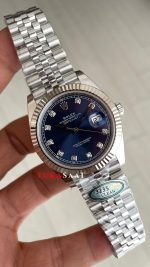 Rolex Datejust Mavi Taşlı 126334 Jubilee Blue Diamond Dial 41mm Swiss ETA Saat Copy Clean