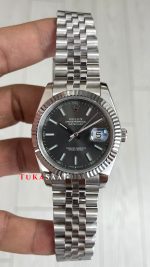 Rolex Datejust Rhodium 126334 Jubilee Gri Kadran 41mm Replika Saat