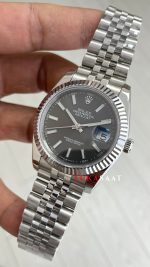 Rolex Datejust Rhodium 126334 Jubilee Gri Kadran 41mm Replika Saat