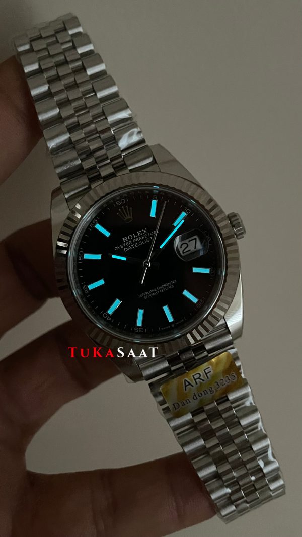 Rolex Datejust Siyah 126334 Jubilee 41mm DD3235 V2 Super Klon Swiss ETA Saat AR Factory