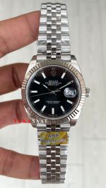Rolex Datejust Siyah 126334 Jubilee 41mm DD3235 V2 Super Klon Swiss ETA Saat AR Factory