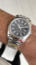 Rolex Datejust Siyah 126334 Jubilee 41mm DD3235 V2 Super Klon Swiss ETA Saat AR Factory