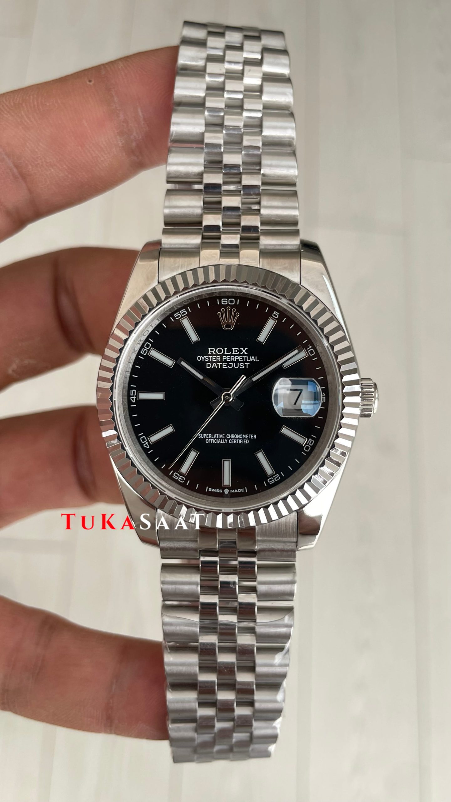 Rolex Datejust Siyah 126334 Jubilee Black 41mm Replika Saat Rolex Datejust Siyah 126334 Jubilee Black 41mm Replika Saat