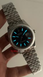Rolex Datejust Siyah 126334 Jubilee Black 41mm Replika Saat