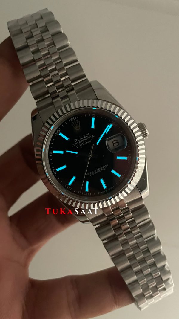 Rolex Datejust Siyah 126334 Jubilee Black 41mm Replika Saat Rolex Datejust Siyah 126334 Jubilee Black 41mm Replika Saat