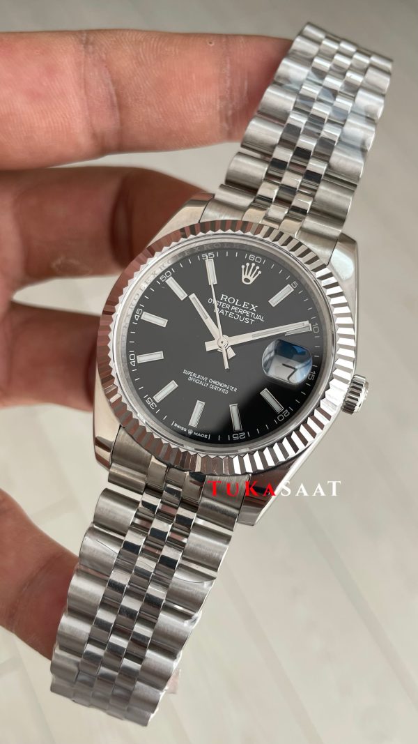 Rolex Datejust Siyah 126334 Jubilee Black 41mm Replika Saat Rolex Datejust Siyah 126334 Jubilee Black 41mm Replika Saat
