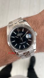 Rolex Datejust Siyah 126334 Jubilee Black 41mm Replika Saat