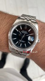 Rolex Datejust Siyah 126334 Jubilee Black 41mm Replika Saat