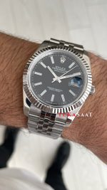 Rolex Datejust Siyah 126334 Jubilee Black 41mm Replika Saat
