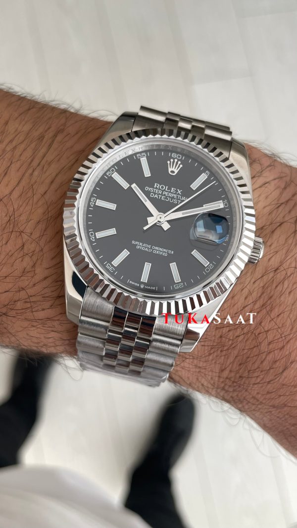 Rolex Datejust Siyah 126334 Jubilee Black 41mm Replika Saat Rolex Datejust Siyah 126334 Jubilee Black 41mm Replika Saat