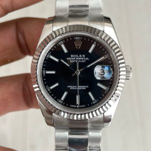 Rolex Datejust Siyah 126334 Oyster 41mm Replika Saat