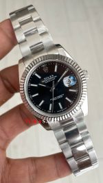 Rolex Datejust Siyah 126334 Oyster 41mm Replika Saat