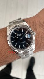 Rolex Datejust Siyah 126334 Oyster 41mm Replika Saat