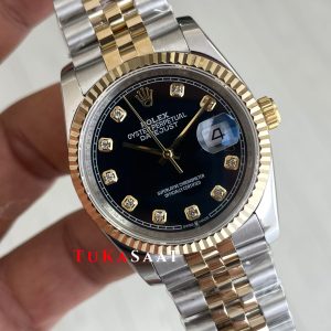 Rolex Datejust Siyah Taşlı 126233 Lady Jubilee 36mm Diamond Black Two Tone Gold Kadın Saati