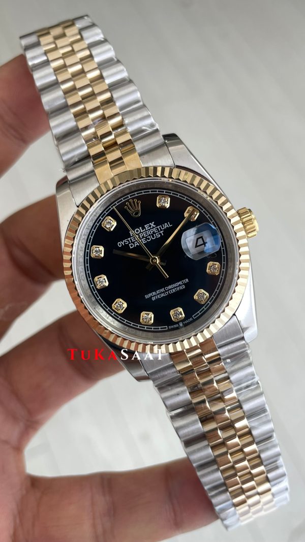 Rolex Datejust Siyah Taşlı 126233 Lady Jubilee 36mm Diamond Black Two Tone Gold Kadın Saati Rolex Datejust Siyah Taşlı 126233 Lady Jubilee 36mm Diamond Black Two Tone Gold Kadın Saati