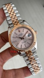 Rolex Datejust Sundust 126331 Jubilee 41mm Two Tone Rose Replika Saat