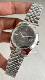 Rolex Datejust Wimbledon 126300 Smooth Bezel Jubilee 41mm Replika Saat