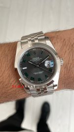 Rolex Datejust Wimbledon 126300 Smooth Bezel Jubilee 41mm Replika Saat