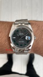 Rolex Datejust Wimbledon 126300 Smooth Bezel Jubilee 41mm Replika Saat