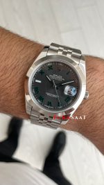 Rolex Datejust Wimbledon 126300 Smooth Bezel Jubilee 41mm Replika Saat
