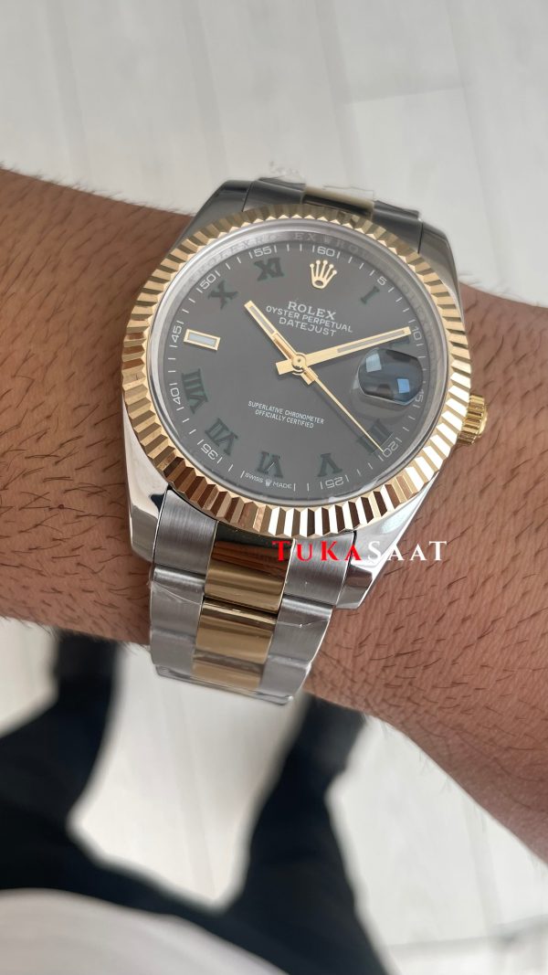 Rolex Datejust Wimbledon 126333 Oyster 41mm Replika Saat Rolex Datejust Wimbledon 126333 Oyster 41mm Replika Saat