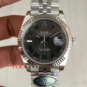Rolex Datejust Wimbledon 126334 Jubilee 41mm 3235 Swiss ETA Saat Copy Clean