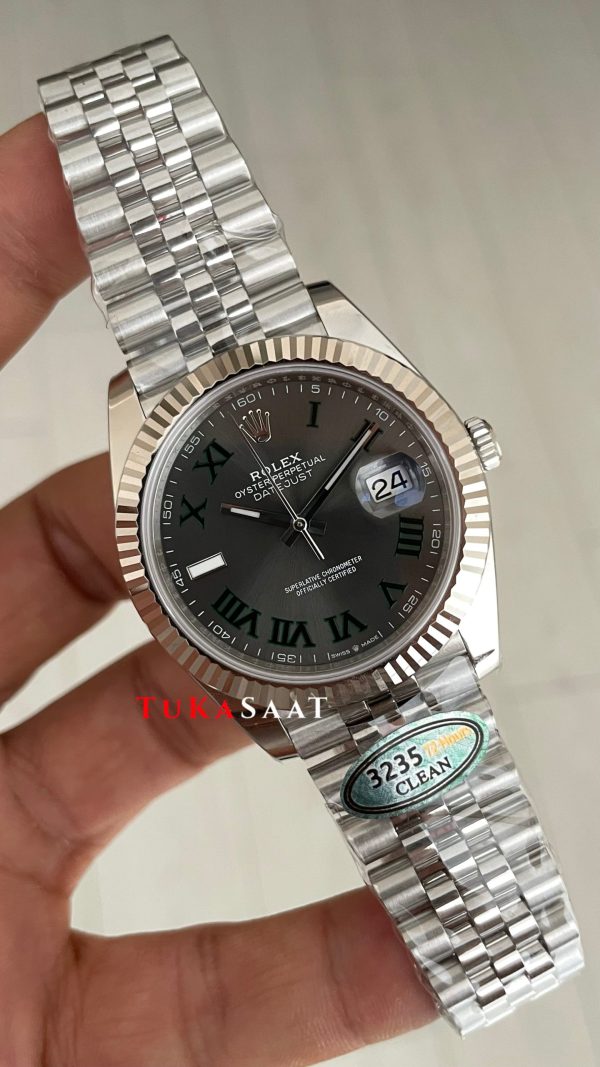 Rolex Datejust Wimbledon 126334 Jubilee 41mm 3235 Swiss ETA Saat Copy Clean Rolex Datejust Wimbledon 126334 Jubilee 41mm 3235 Swiss ETA Saat Copy Clean
