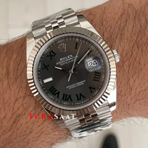 Rolex Datejust Wimbledon 126334 Jubilee 41mm 3235 Swiss ETA Saat Copy Clean