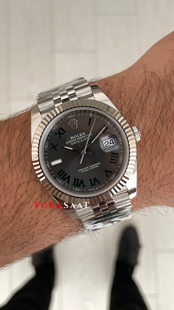 Rolex Datejust Wimbledon 126334 Jubilee 41mm 3235 Swiss ETA Saat Copy Clean Rolex Datejust Wimbledon 126334 Jubilee 41mm 3235 Swiss ETA Saat Copy Clean