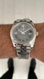 Rolex Datejust Wimbledon 126334 Jubilee 41mm 3235 Swiss ETA Saat Copy Clean