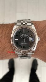 Rolex Datejust Wimbledon 126334 Jubilee 41mm 3235 Swiss ETA Saat Copy Clean