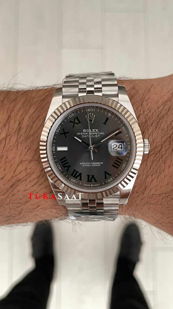 Rolex Datejust Wimbledon 126334 Jubilee 41mm 3235 Swiss ETA Saat Copy Clean Rolex Datejust Wimbledon 126334 Jubilee 41mm 3235 Swiss ETA Saat Copy Clean