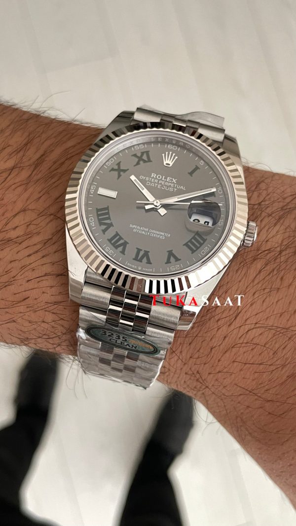 Rolex Datejust Wimbledon 126334 Jubilee 41mm 3235 Swiss ETA Saat Copy Clean Rolex Datejust Wimbledon 126334 Jubilee 41mm 3235 Swiss ETA Saat Copy Clean