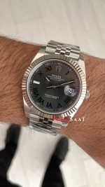 Rolex Datejust Wimbledon 126334 Jubilee 41mm 3235 Swiss ETA Saat Copy Clean