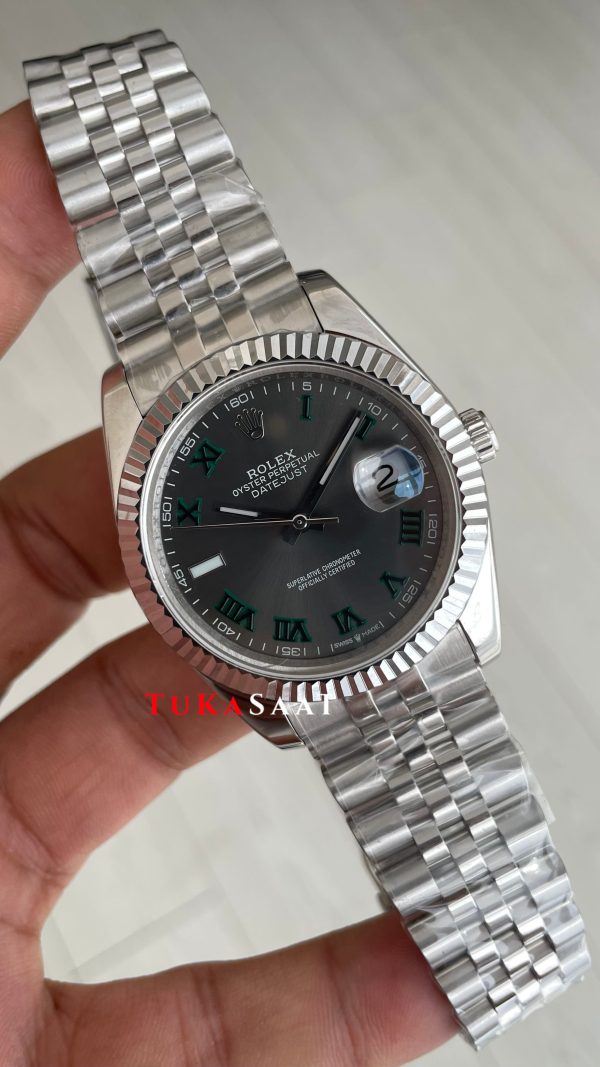 Rolex Datejust Wimbledon 126334 Jubilee 41mm Replika Saat