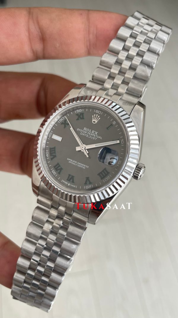 Rolex Datejust Wimbledon 126334 Jubilee 41mm Replika Saat