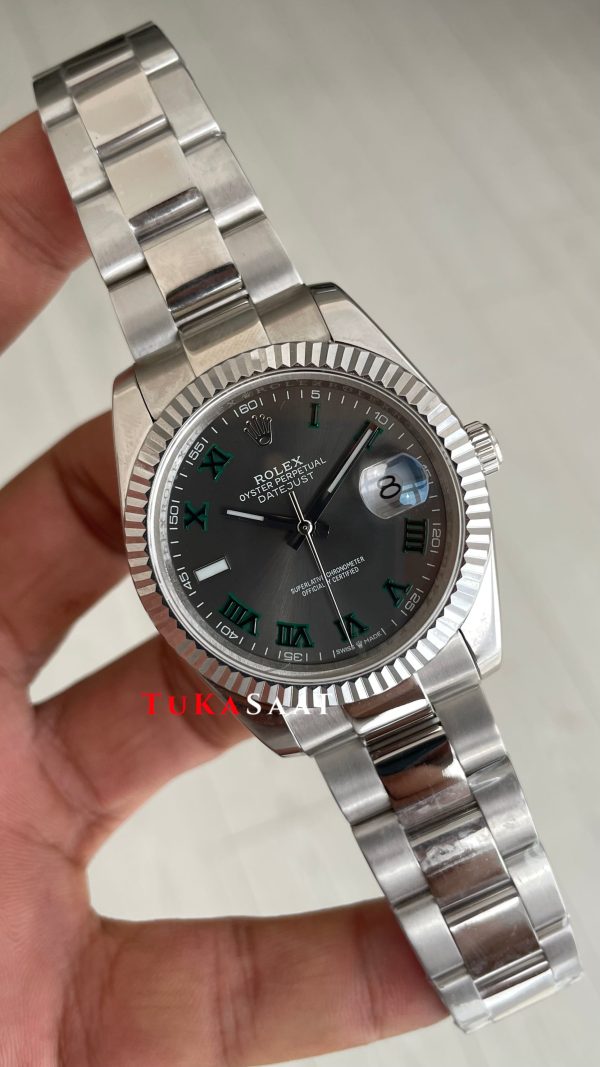 Rolex Datejust Wimbledon 126334 Oyster 41mm Replika Saat Rolex Datejust Wimbledon 126334 Oyster 41mm Replika Saat