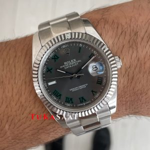 Rolex Datejust Wimbledon 126334 Oyster 41mm Replika Saat