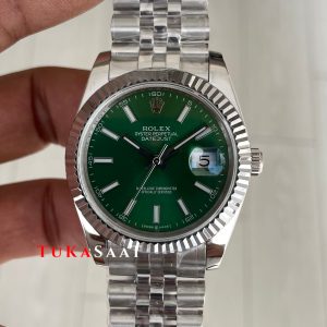 Rolex Datejust Yeşil 126334 Jubilee Mint Green 41mm Replika Saat