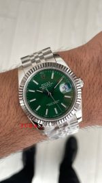 Rolex Datejust Yeşil 126334 Jubilee Mint Green 41mm Replika Saat