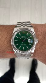 Rolex Datejust Yeşil 126334 Jubilee Mint Green 41mm Replika Saat