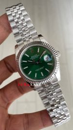 Rolex Datejust Yeşil 126334 Jubilee Mint Green 41mm Replika Saat