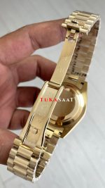 Rolex Day Date Siyah 228238 President 40mm Gold Replika Saat