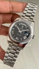 Rolex Day Date Siyah 228239 Black Roman Dial 40mm Replika Saat