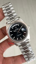 Rolex Day Date Siyah Kadran 228239 Bright Black Dial 40mm President 3255 Super Clone ETA Swiss VS Factory