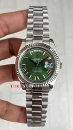 Rolex Day Date Yeşil Kadran 228239 Olive Green 40mm Replika Saat