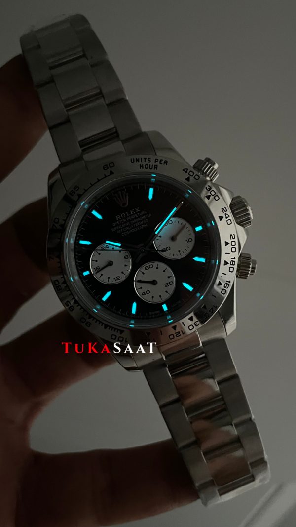 Rolex Daytona Baby Le Mans Cosmograph 126509 Siyah Kadran 40mm Replika Saat Rolex Daytona Baby Le Mans Cosmograph 126509 Siyah Kadran 40mm Replika Saat