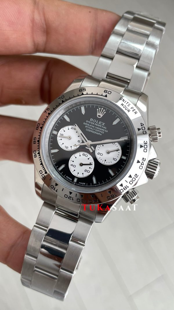 Rolex Daytona Baby Le Mans Cosmograph 126509 Siyah Kadran 40mm Replika Saat Rolex Daytona Baby Le Mans Cosmograph 126509 Siyah Kadran 40mm Replika Saat