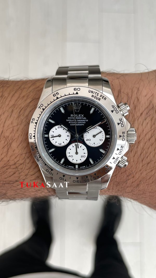 Rolex Daytona Baby Le Mans Cosmograph 126509 Siyah Kadran 40mm Replika Saat Rolex Daytona Baby Le Mans Cosmograph 126509 Siyah Kadran 40mm Replika Saat