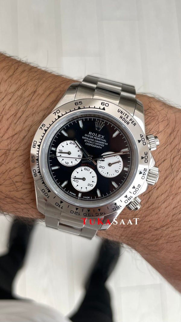 Rolex Daytona Baby Le Mans Cosmograph 126509 Siyah Kadran 40mm Replika Saat Rolex Daytona Baby Le Mans Cosmograph 126509 Siyah Kadran 40mm Replika Saat